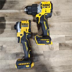 HOUSTON LOCATION - AS-IS DEWALT 20V MAX XR Hammer Drill and ATOMIC Impact Driver 2 Tool Cordless Combo Kit with (2) 4.0Ah Batteries, Charger, and Bag