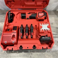 AS-IS Milwaukee 18V Lithium-Ion Cordless Short Throw Press Tool with 3 PEX Crimp Jaws Kit