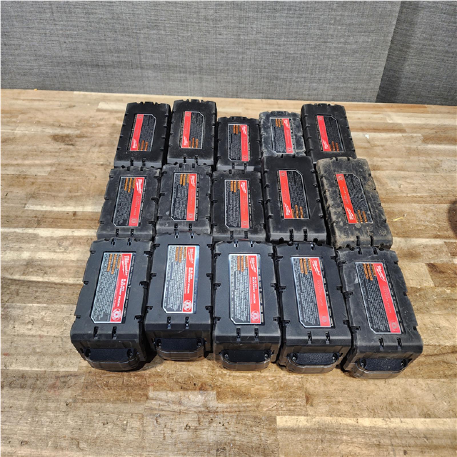Houston Location AS-IS Milwaukee Batteries QTY/15