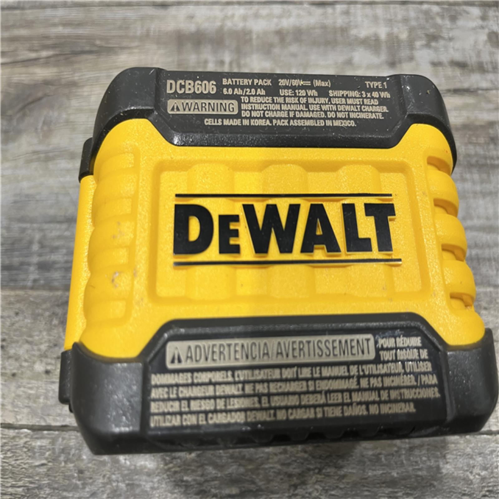 AS-IS DEWALT FLEXVOLT 20V/60V MAX Lithium-Ion 6.0Ah Battery Pack Kit