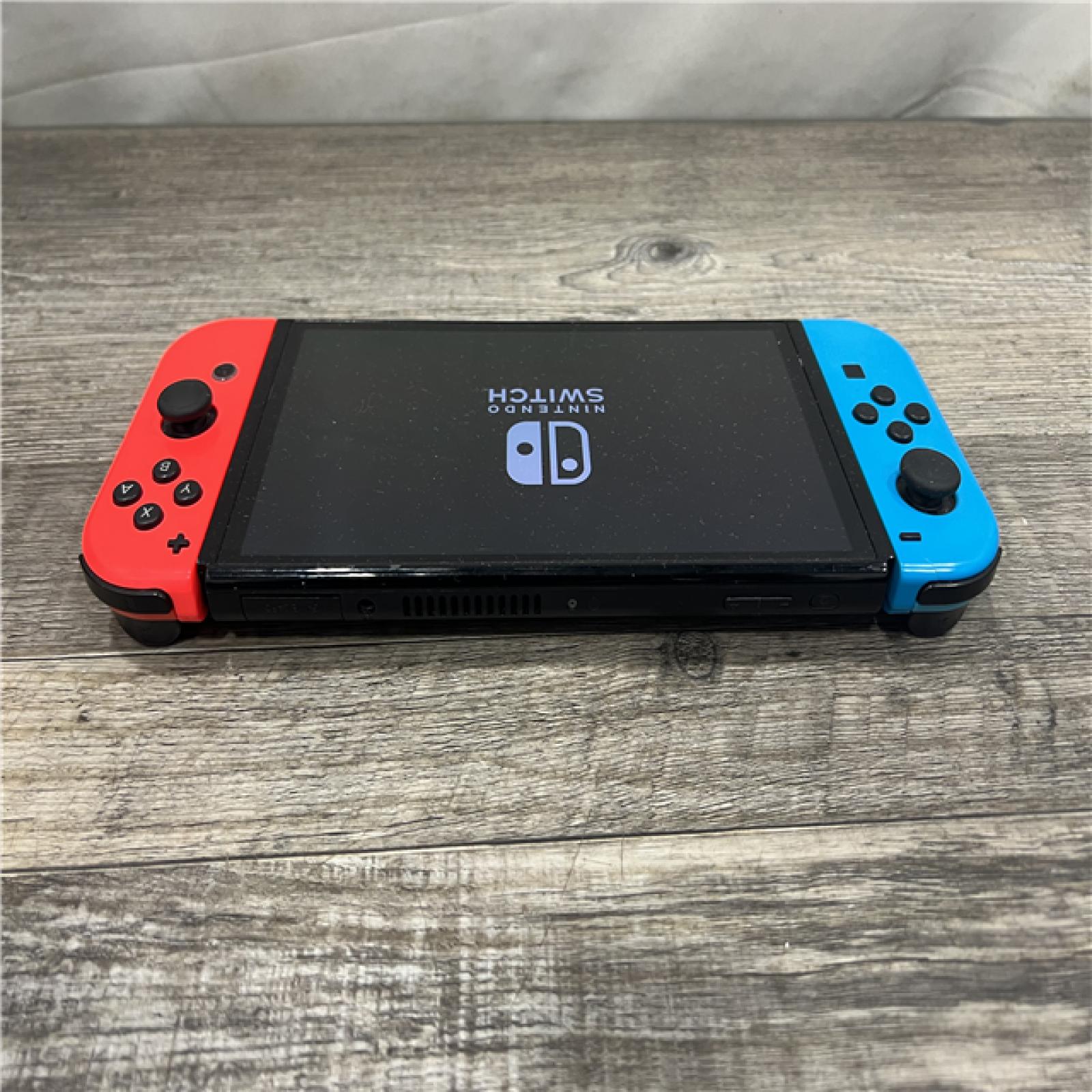AS-IS Nintendo Switch -Neon Blue Joy-Con & Neon Red