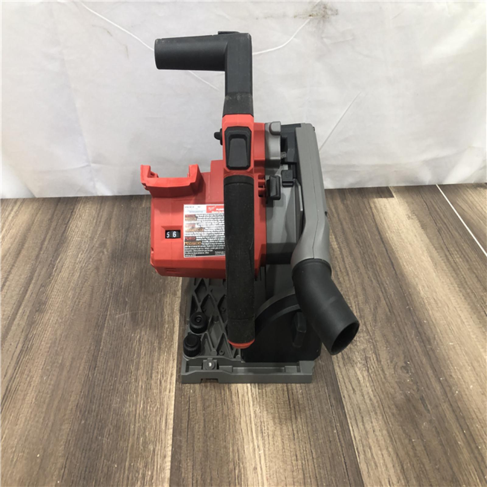 AS-IS Milwaukee FUEL 18V Lithium-Ion Cordless Brushless 6-1/2 in. Plunge Cut Track Saw (Tool-Only)