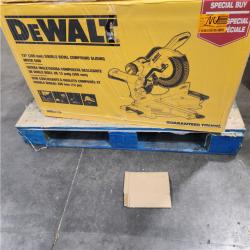 NEW- DeWalt 15 Amps 12 in. Corded Dual-Bevel Sliding Compound Miter Saw