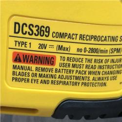 AS-IS DEWALT ATOMIC 20V MAX Cordless Brushless Compact Reciprocating Saw (Tool Only)