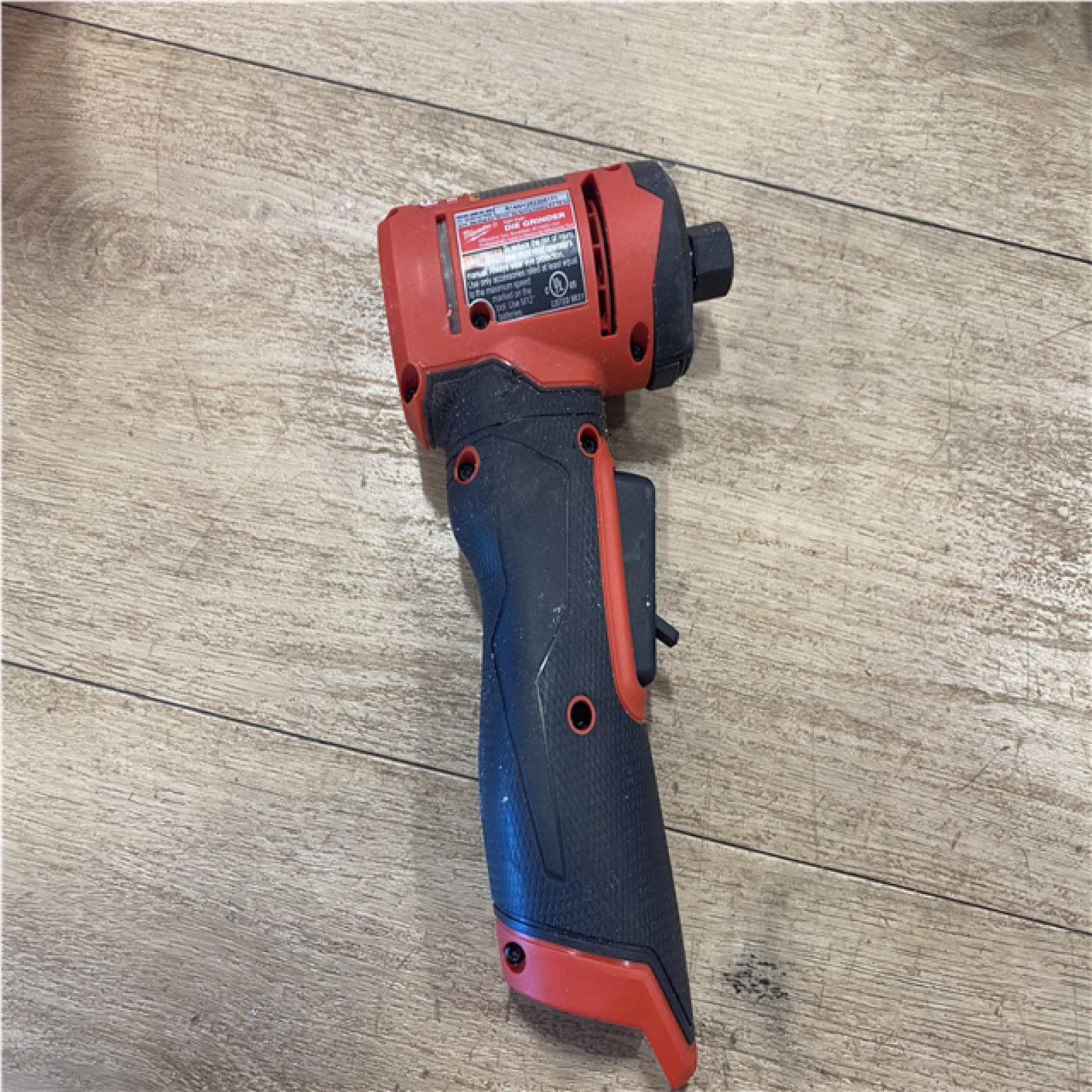 AS-IS Milwaukee FUEL 12V Lithium-Ion Brushless Cordless 1/4 in. Right Angle Die Grinder (Tool-Only)