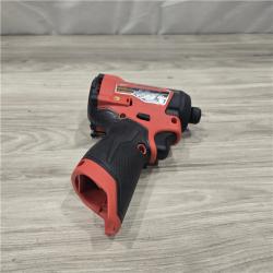 AS-IS Milwaukee M12 FUEL 12V Cordless 1/4in. Hex Impact Driver Kit