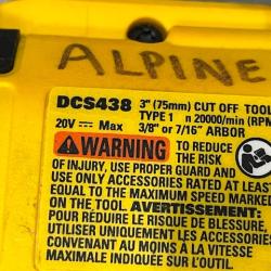 AS-IS DEWALT 20V XR Cordless 3 in. Cut-Off Tool (Tool Only)