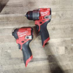 HOUSTON LOCATION - AS-IS Milwaukee 3497-22 12V Brushless Hammer Drill and Impact Driver Combo Kit
