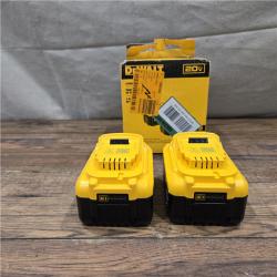 AS-IS DEWALT 20-Volt MAX XR Lithium-Ion Premium Battery Pack 6.0Ah (2-Pack)