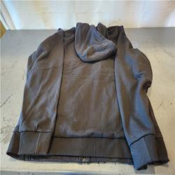 AS--IS- Milwaukee Men's Large 12-Volt Lithium-Ion Cordless Black Heated Jacket Hoodie Kit