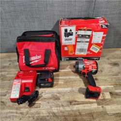 HOUSTON LOCATION - AS-IS Milwaukee M18 1/2 in. Cordless Brushless High Torque Impact Wrench Kit (Battery & Charger)