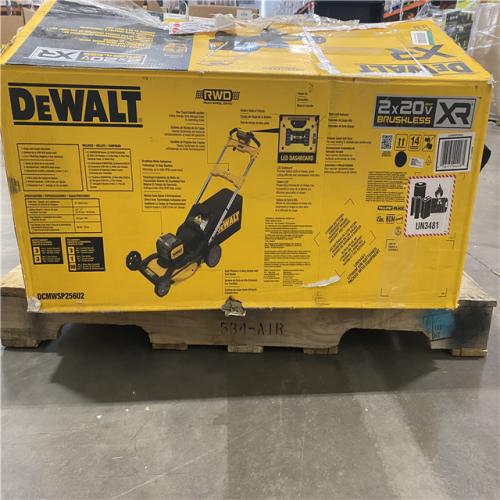As-Is-DEWALT 2x20V MAX 21 in. Cordless Battery Powered Self Propelled Lawn Mower Kit with (2) 10 Ah Batteries and Chargers