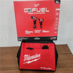 California NEW Milwaukee M12 Fuel 2-Tool Combo Kit  Includes (2) Batteries  Charger & Bag