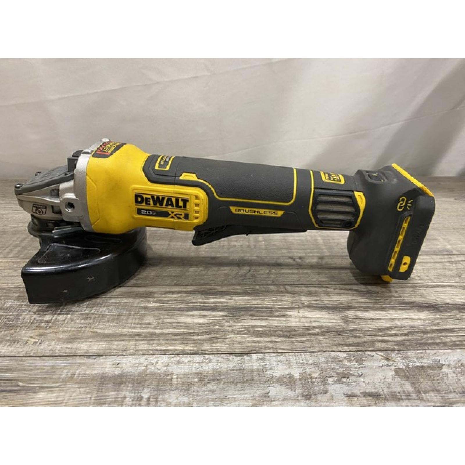 AS-IS DEWALT 20V XR Cordless 4-1/2. in. to 5 in. Variable Speed Angle Grinder (Tool Only)