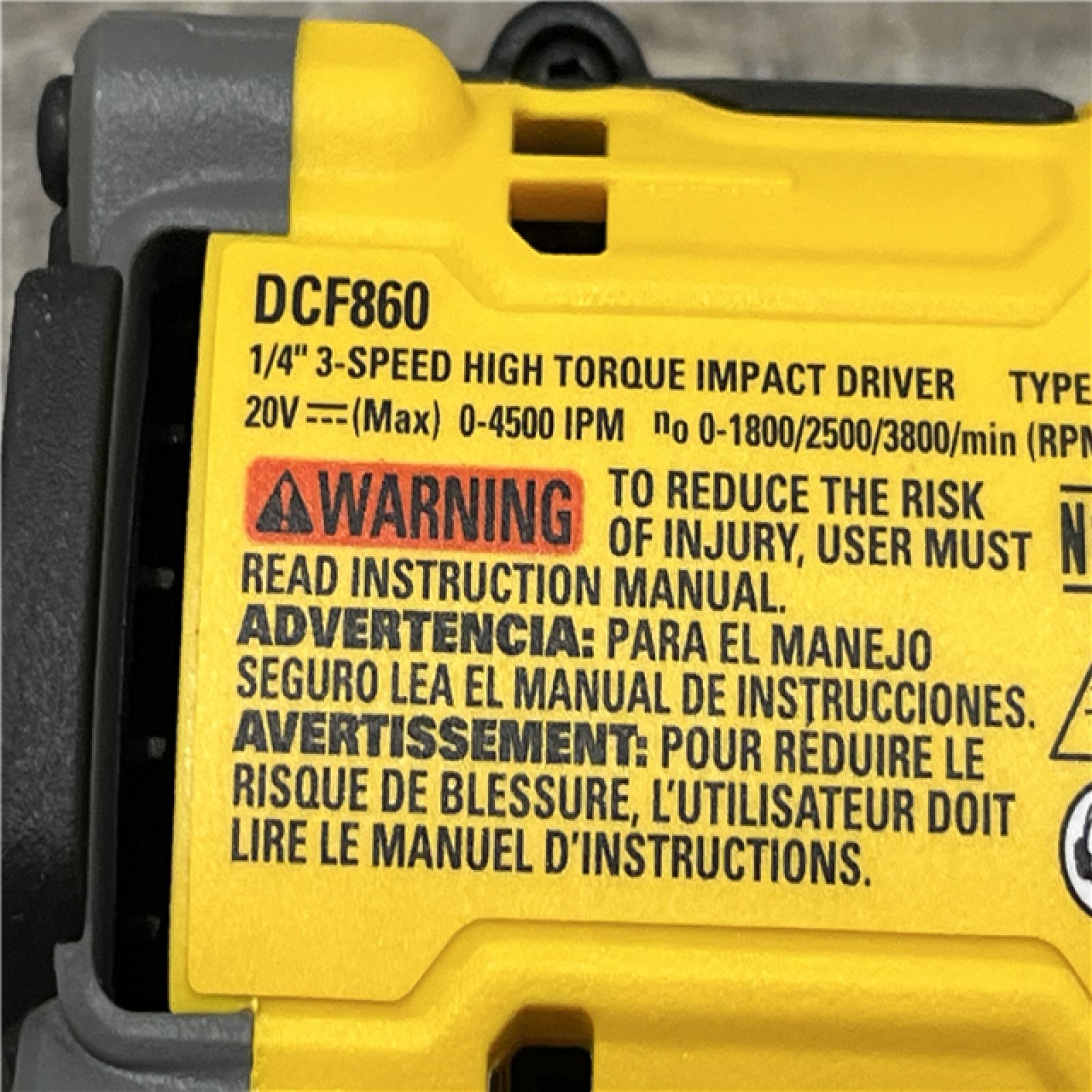 AS-IS DEWALT 20V MAX XR Cordless Impact Driver (Tool Only)