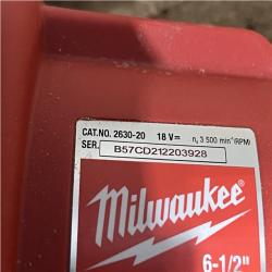 Houston Location AS-IS Milwaukee 18V Lithium-Ion Cordless 6-1/2 in. Circular Saw (Tool-Only)