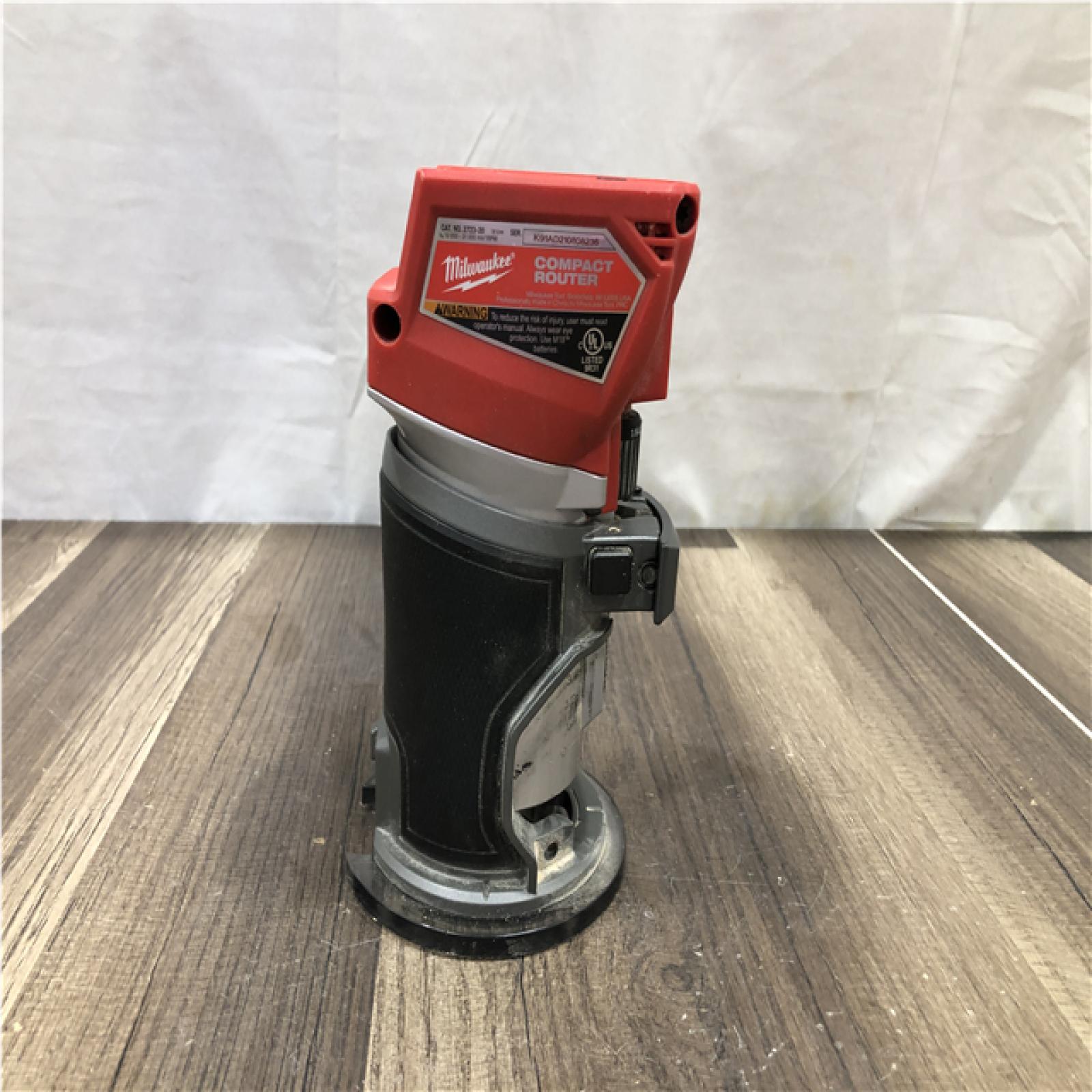 AS-IS Milwaukee  FUEL 18V Lithium-Ion Brushless Cordless Compact Router (Tool-Only)