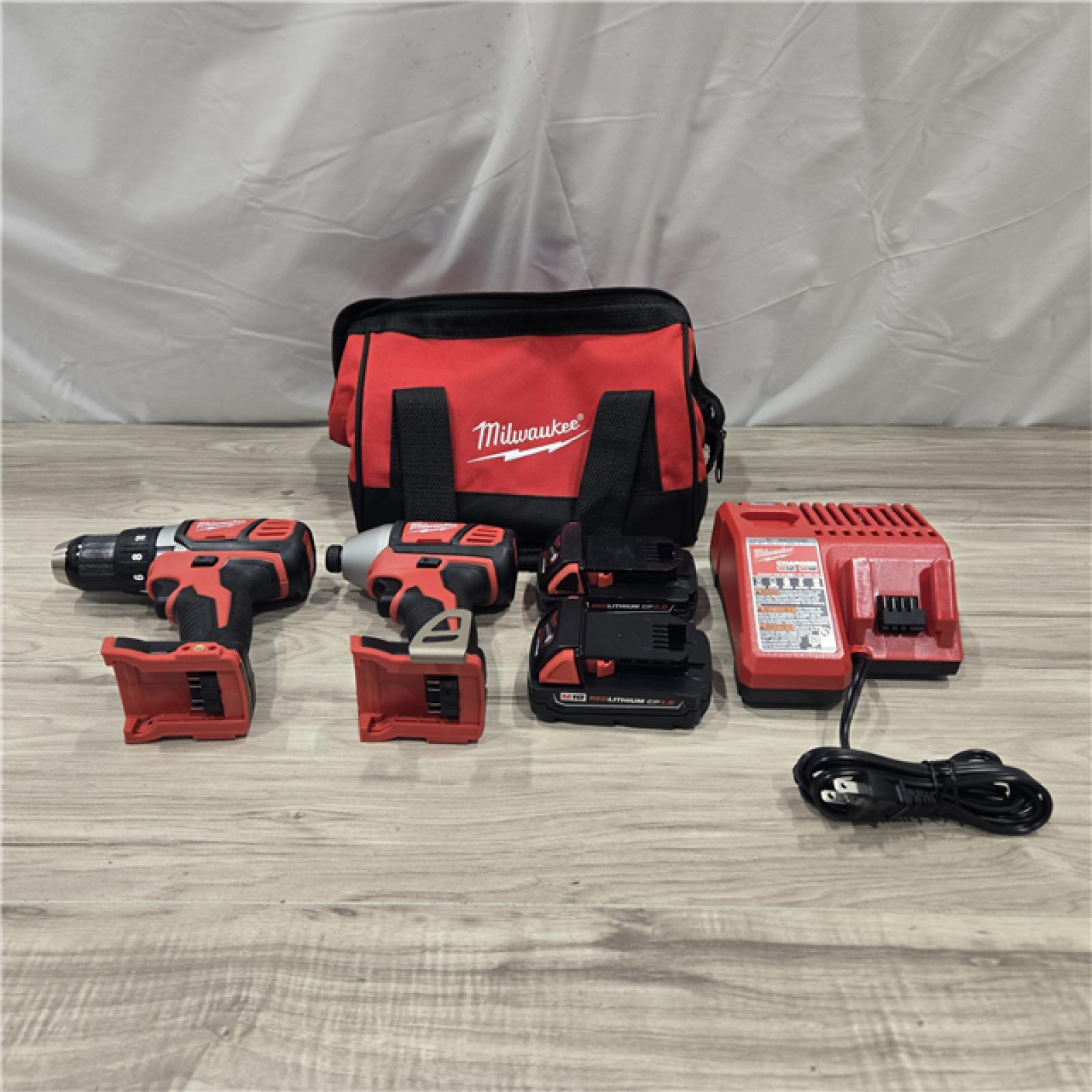 AS-IS Milwaukee 18V Cordless 2-Tool Drill/Driver and Impact Driver Kit