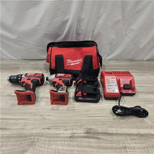 AS-IS Milwaukee 18V Cordless 2-Tool Drill/Driver and Impact Driver Kit