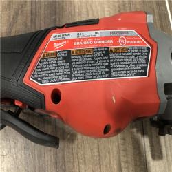 AS-IS Milwaukee FUEL 18-Volt Lithium-Ion Brushless Cordless 4-1/2 in./6 in. Braking Grinder with Paddle Switch (Tool-Only)