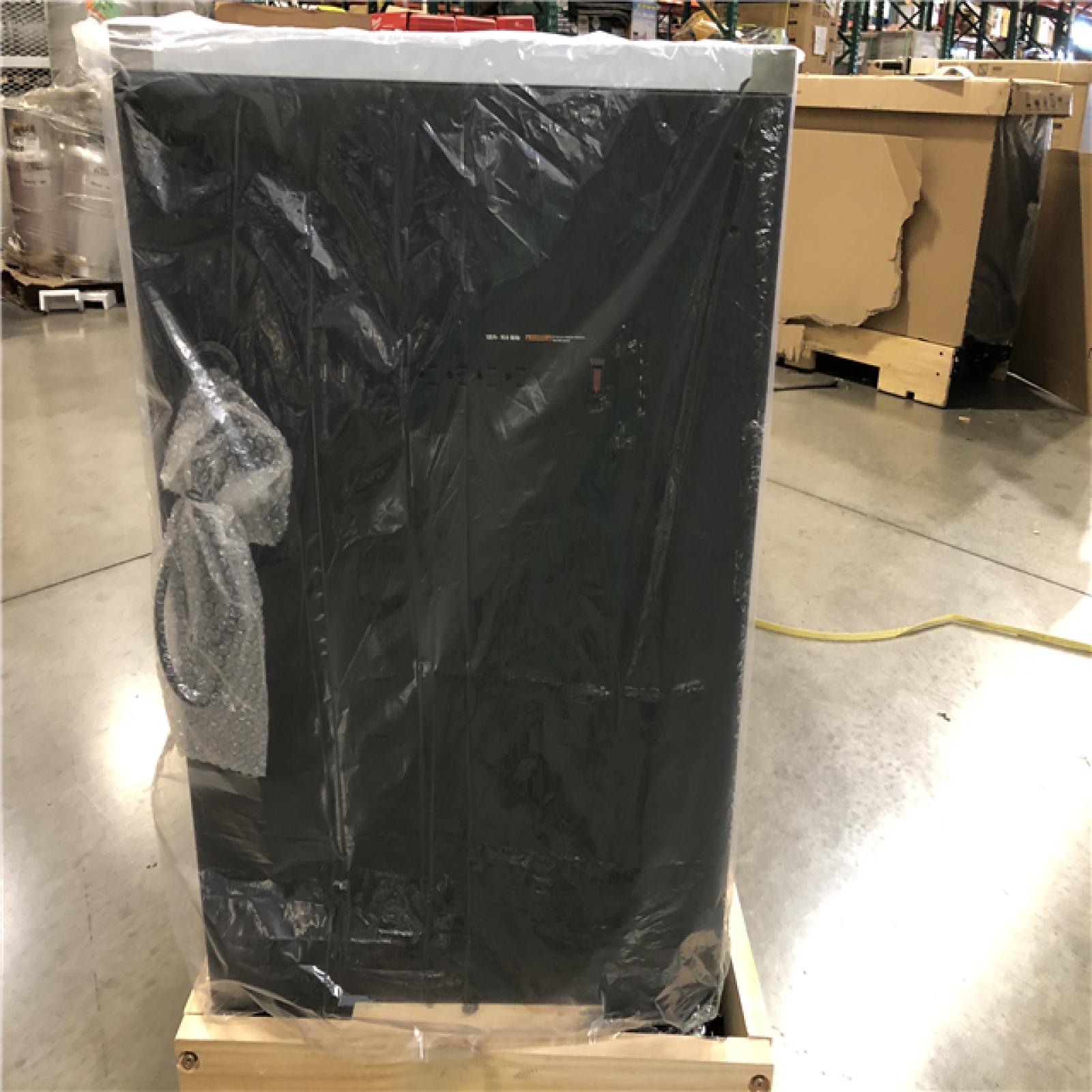 DALLAS LOCATION -AS-IS Husky 96 in. W x 24 in. D 9-Drawer Heavy-Duty Mobile Workbench with Stainless Steel Top in Matte Black