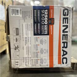 DALLAS LOCATION- AS-IS GENERAC 12 500/9500-Watt Electric Start Tri Fuel Portable Generator