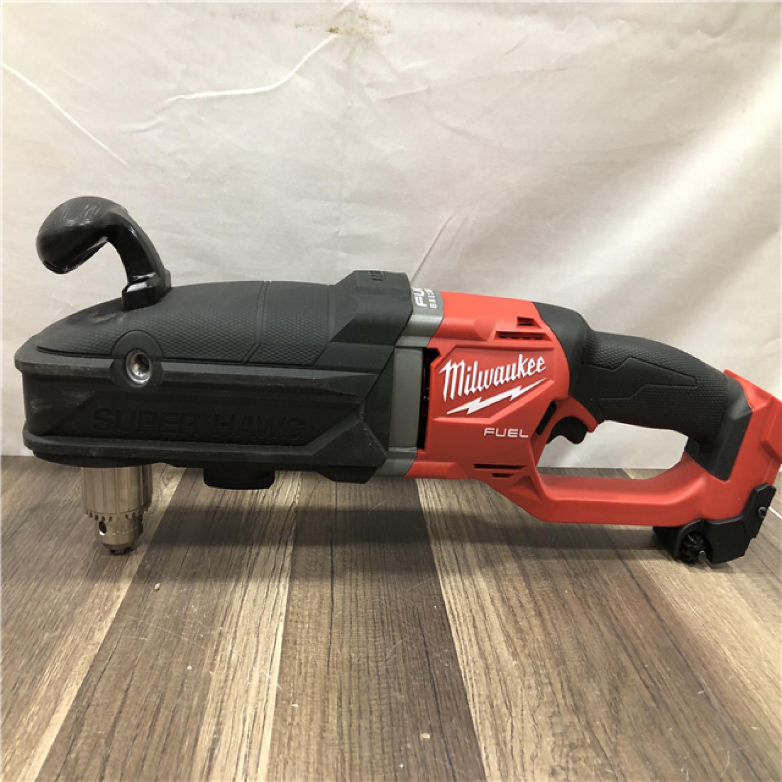 AS-IS Milwaukee  FUEL 18V Lithium-Ion Brushless Cordless GEN 2 SUPER HAWG 1/2 in. Right Angle Drill (Tool-Only)