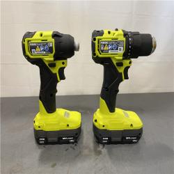 AS-IS - RYOBI ONE+ HP 18V Brushless Cordless Compact 1/2 in. Drill and Impact Driver Kit