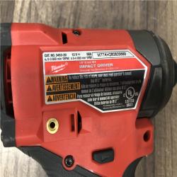 AS-IS Milwaukee FUEL 12V Lithium-Ion Brushless Cordless 1/4 in. Hex Impact Driver (Tool-Only)