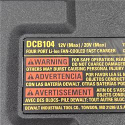 AS-IS DEWALT 12V/20V/60V MAX 4-Port Lithium-Ion Battery Charger