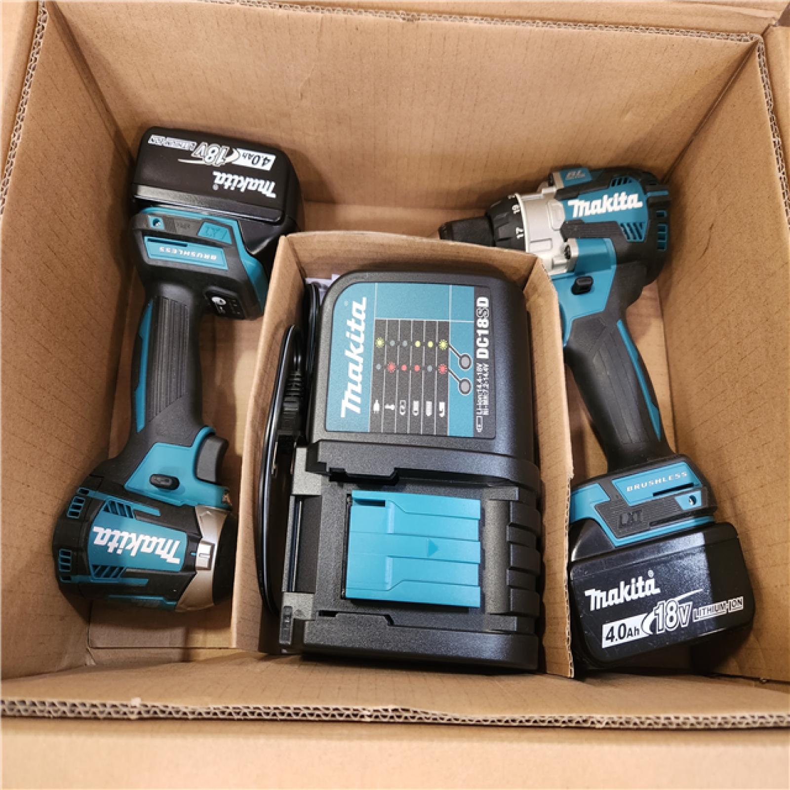 Phoenix NEW Makita 18-Volt LXT Lithium-ion Brushless Cordless 2-piece Combo Kit (Hammer Drill/Impact Driver) 2.0Ah/4.0Ah