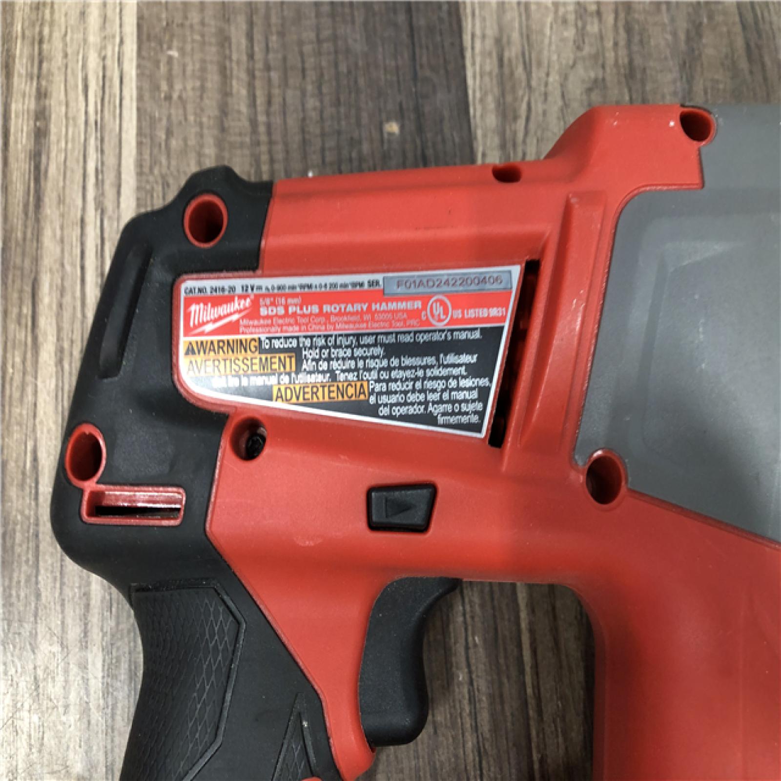 AS-IS Milwaukee M12 FUEL 12-Volt Lithium-Ion 5/8 in. Brushless Cordless SDS-Plus Rotary Hammer (Tool-Only)