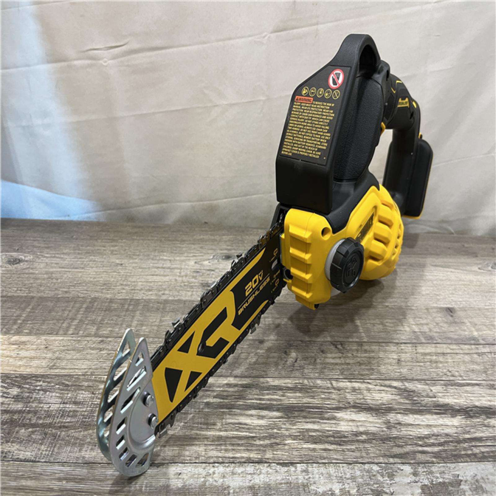 AS-IS DEWALT 20V MAX 8 in. Brushless Cordless Battery Powered Pruning Chainsaw (Tool Only)