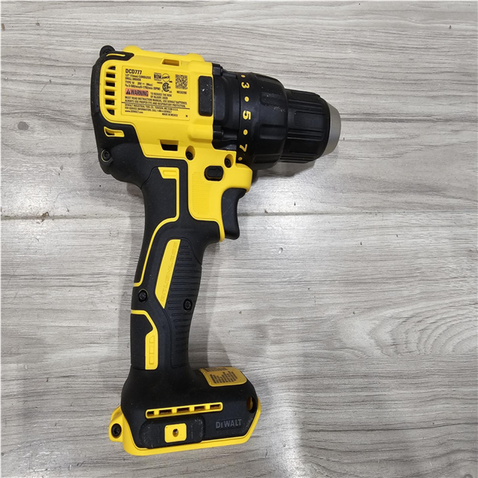 AS-IS DEWALT 20-Volt MAX Lithium-Ion Cordless 1/2 in. Compact Drill/Driver Kit