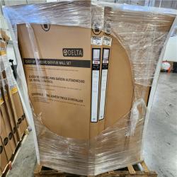 Phoenix Location NEW Delta Allura 60 in. W x 58 in. H Five Piece Glue Up Bathtub Surrounds in High Gloss White Pallet (20 Total)