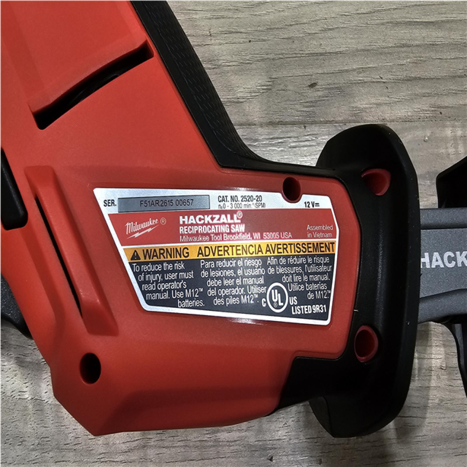 LIKE NEW! Milwaukee FUEL 12V Lithium-Ion Brushless Cordless HACKZALL Reciprocating Saw Kit