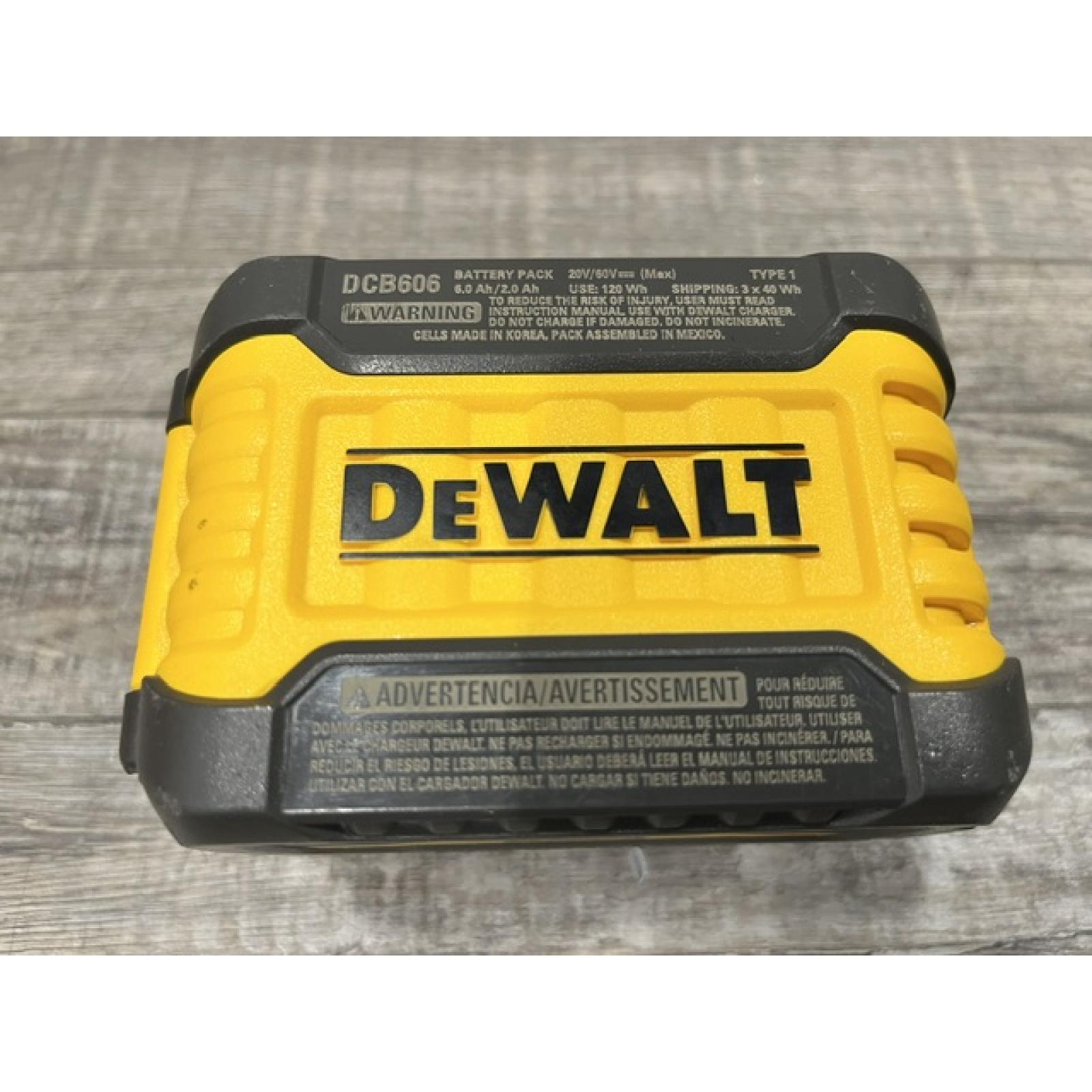 AS-IS DEWALT FLEXVOLT 20V/60V MAX Lithium-Ion 6.0Ah Battery Pack