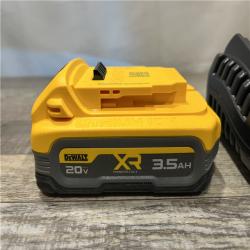 AS-IS DEWALT 20V MAX XR POWERSTACK Lithium-Ion Battery Starter Kit with 3.5Ah Battery and Charger