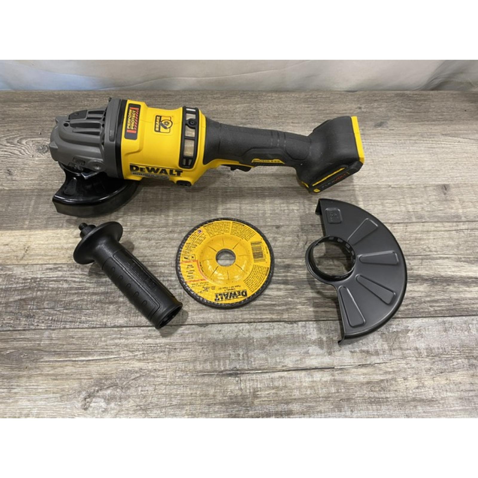 AS-IS DEWALT FLEXVOLT 60V MAX Cordless Brushless 4.5 in. to 6 in. Small Angle Grinder with Kickback Brake (Tool Only)