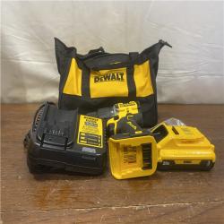 AS-IS DEWALT ATOMIC 20-Volt Lithium-Ion Cordless 1/2 in. Compact Hammer Drill with 3.0Ah Battery, Charger and Bag