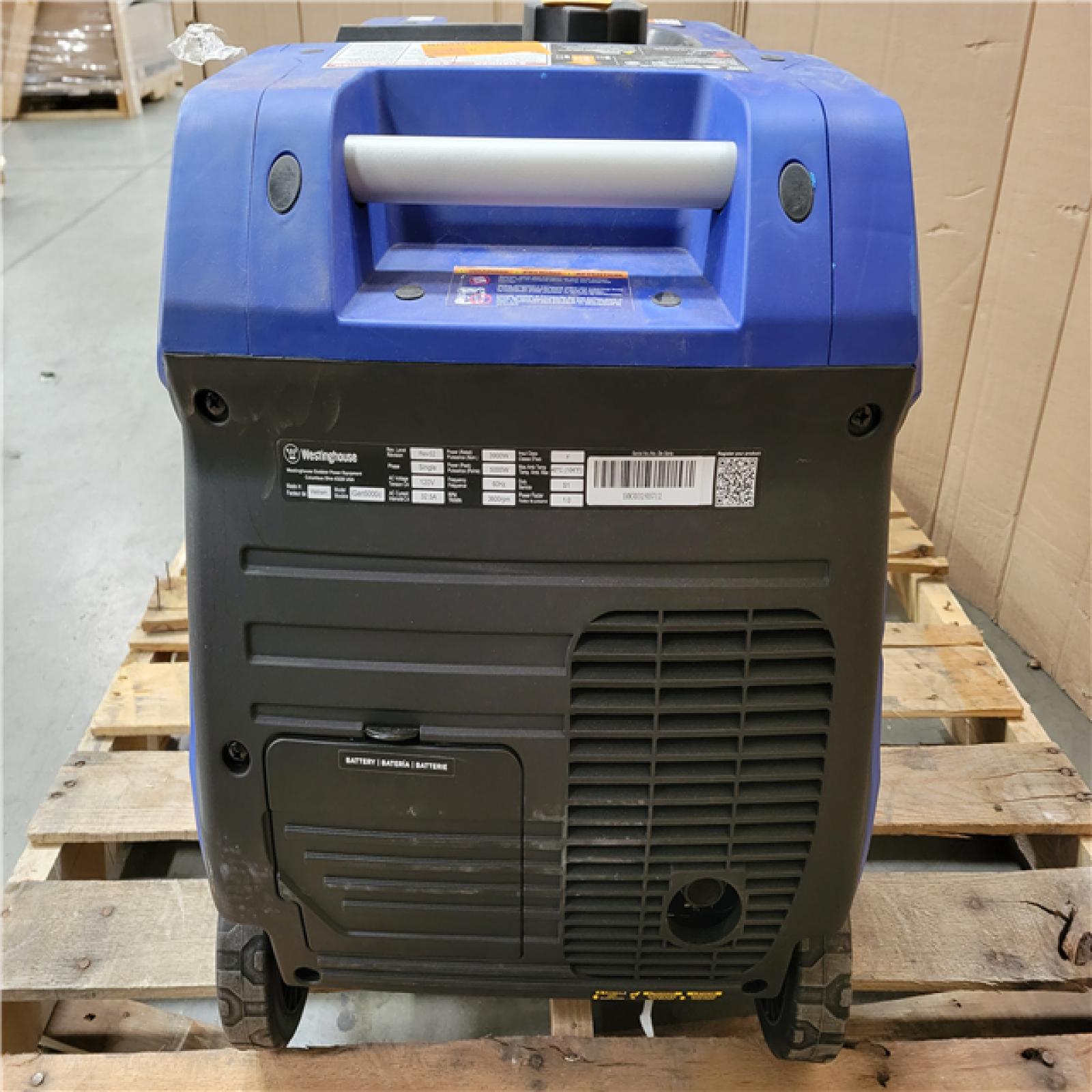 CALIFORNIA AS-IS WESTINGHOUSE PORTABLE GENERATOR