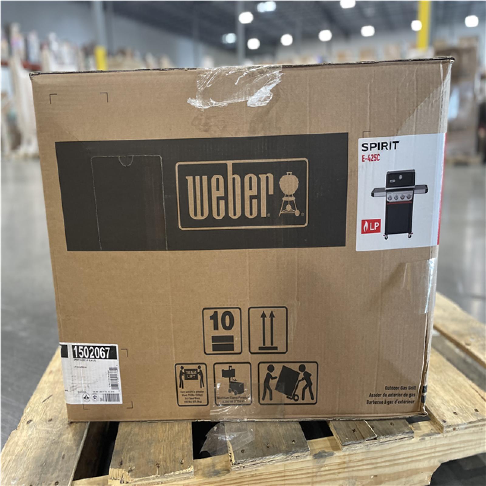 DALLAS LOCATION- AS-IS WEBER Spirit E-425C 4-Burner Propane Gas Grill in Black with Sear Zone