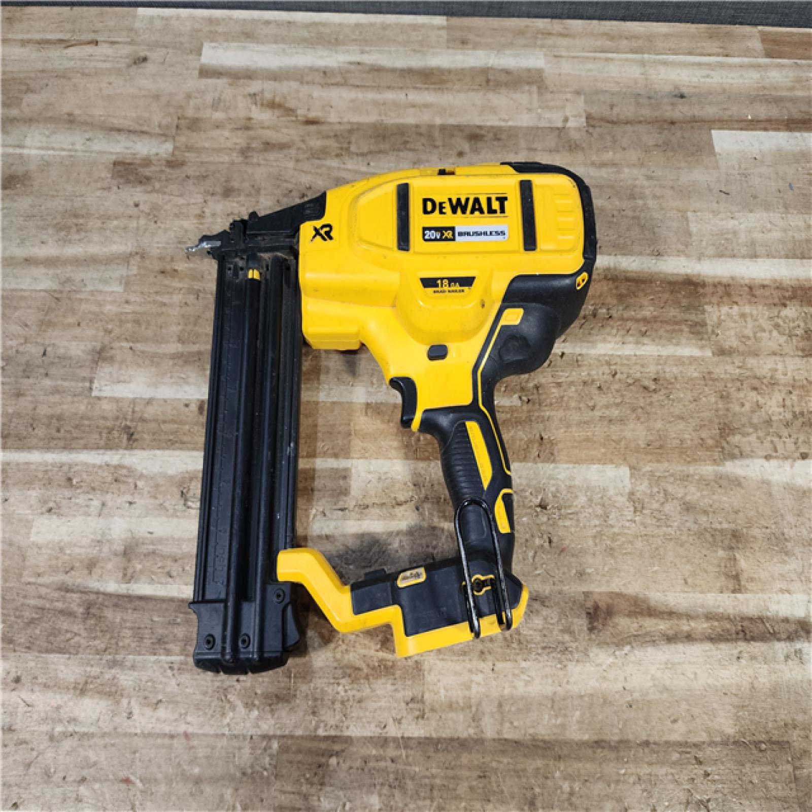 HOUSTON LOCATION - AS - IS DEWALT 20V MAX XR Lithium-Ion Electric Cordless 18-Gauge Brad Nailer (Tool Only)
