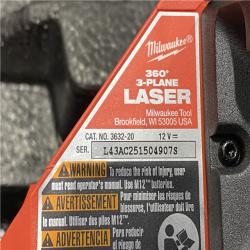 AS-IS Milwaukee 12-Volt Lithium-Ion Cordless Green 250 ft. 3-Plane Laser Level Kit