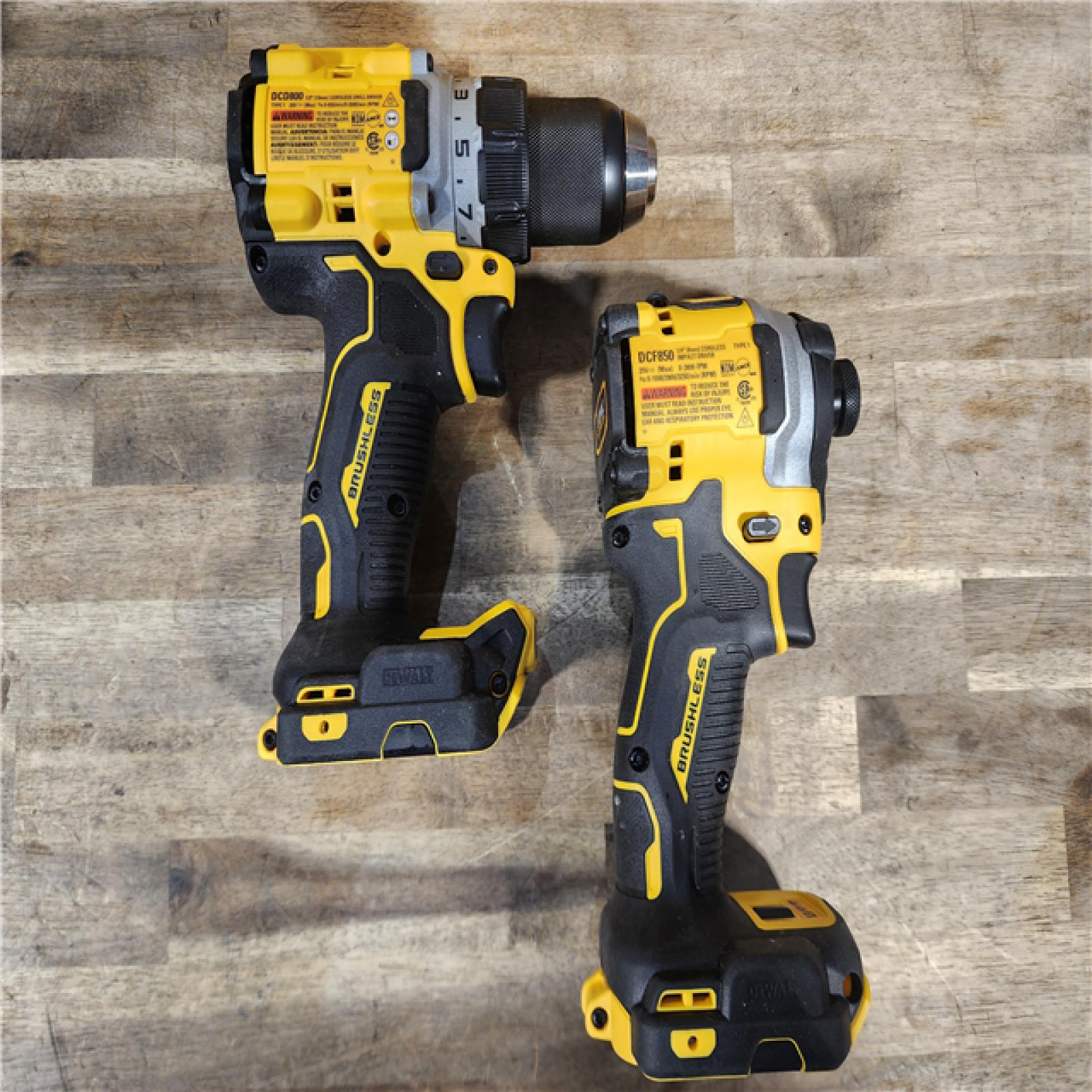 HOUSTON LOCATION - AS-IS DEWALT 20V MAX XR Cordless Drill/Driver, ATOMIC Impact Driver 2 Tool Combo Kit, (2) 2.0Ah Batteries, Charger, and Bag