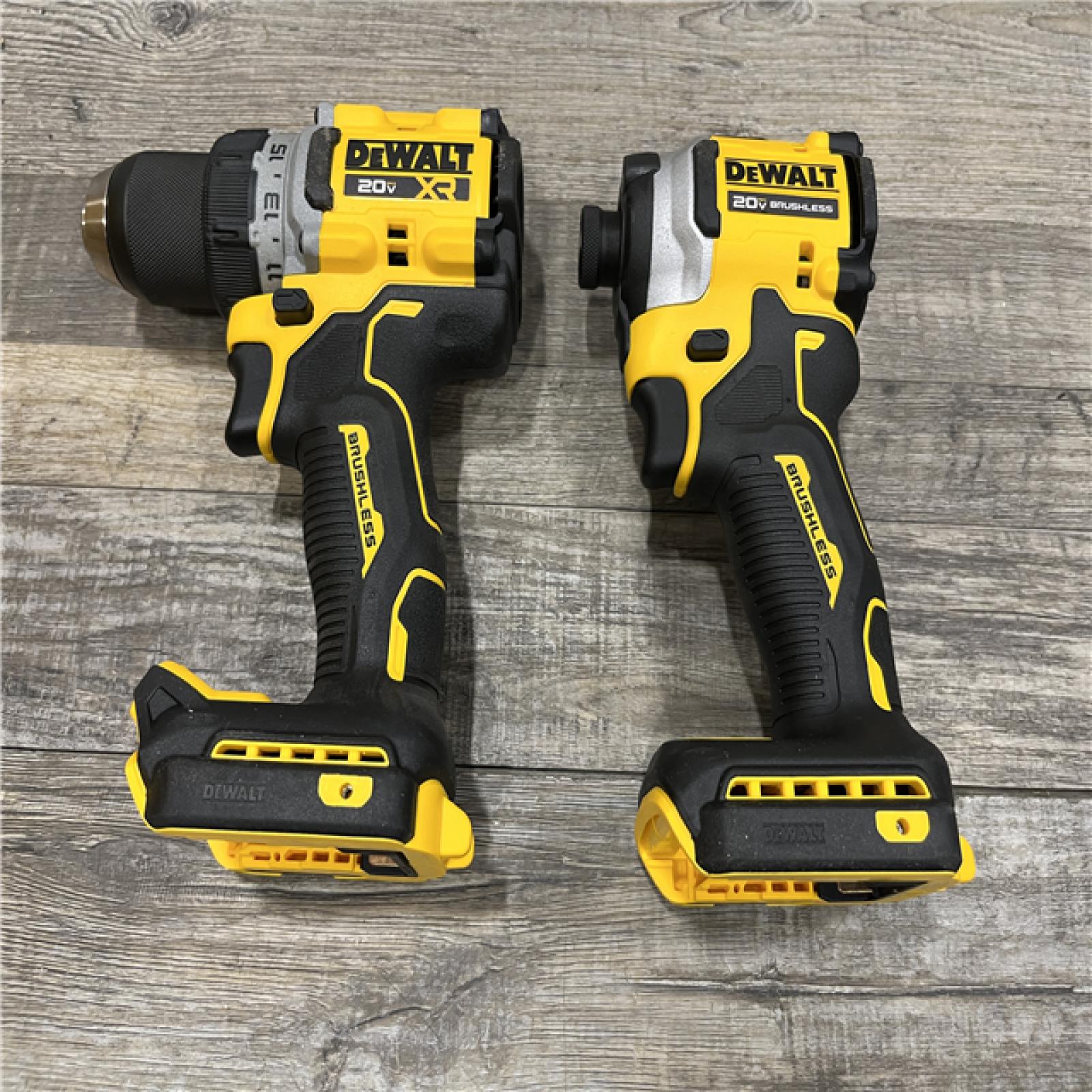 AS-IS DEWALT 20V MAX XR Cordless Drill/Driver  ATOMIC Impact Driver 2 Tool Combo Kit