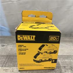 NEW - DEWALT 20V MAX Compact Lithium-Ion 3.0Ah Battery Pack (2 Pack)