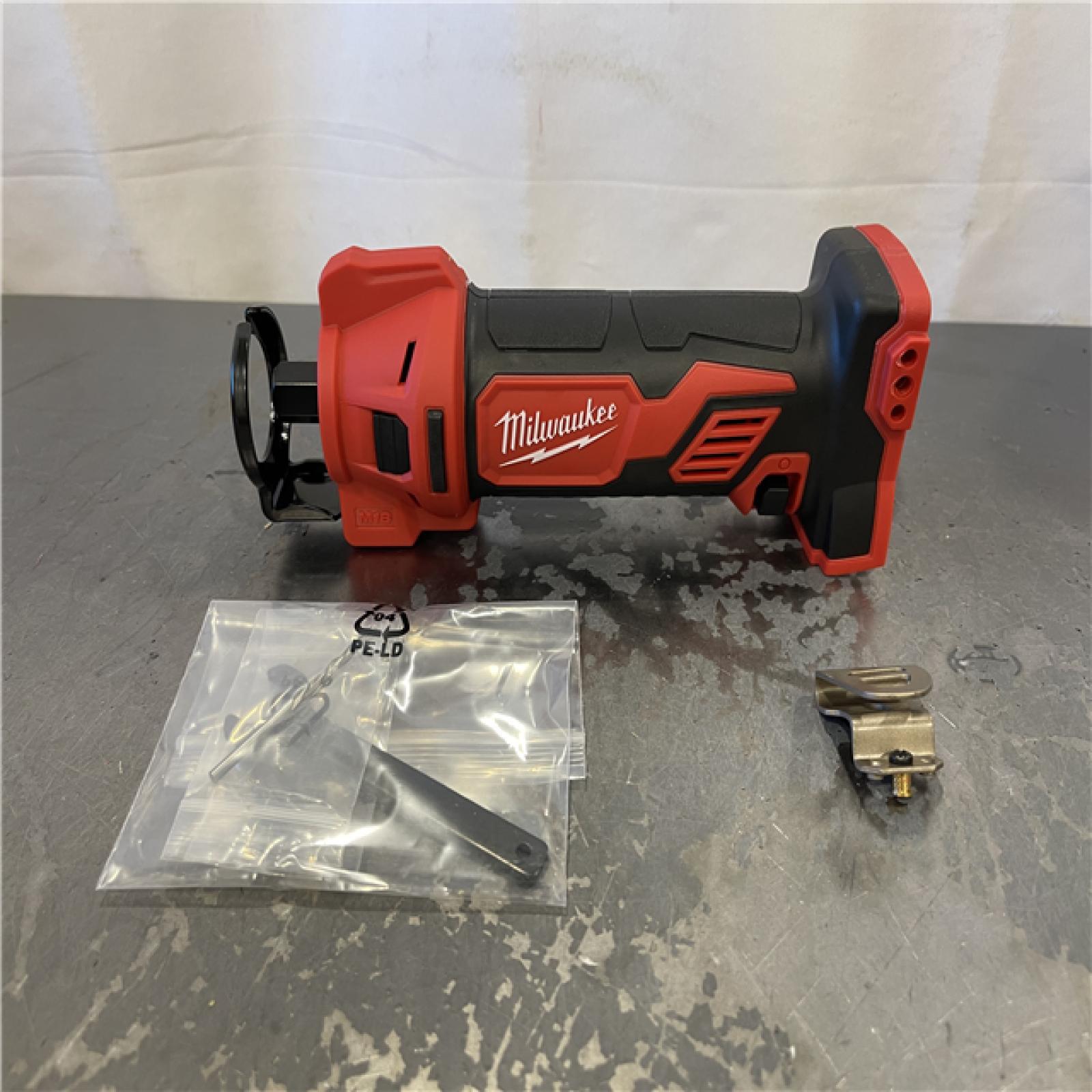AS-IS - Milwaukee M18 18V Lithium-Ion Cordless Drywall Cut Out Rotary Tool