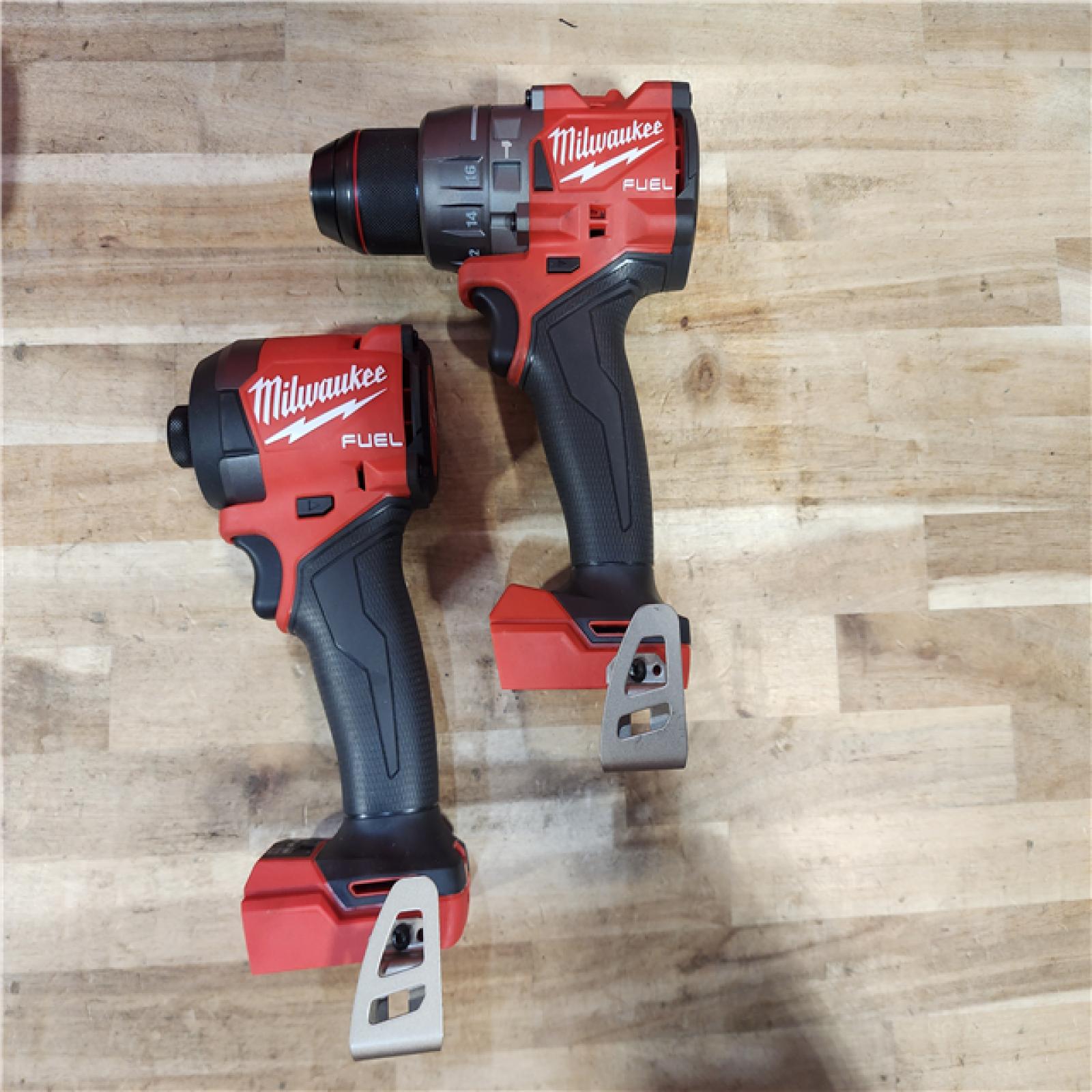 HOUSTON LOCATION - AS-IS (APPEARS LIKE NEW) Milwaukee FUEL 18V Lithium-Ion Brushless Cordless Hammer Drill and Impact Driver Combo Kit