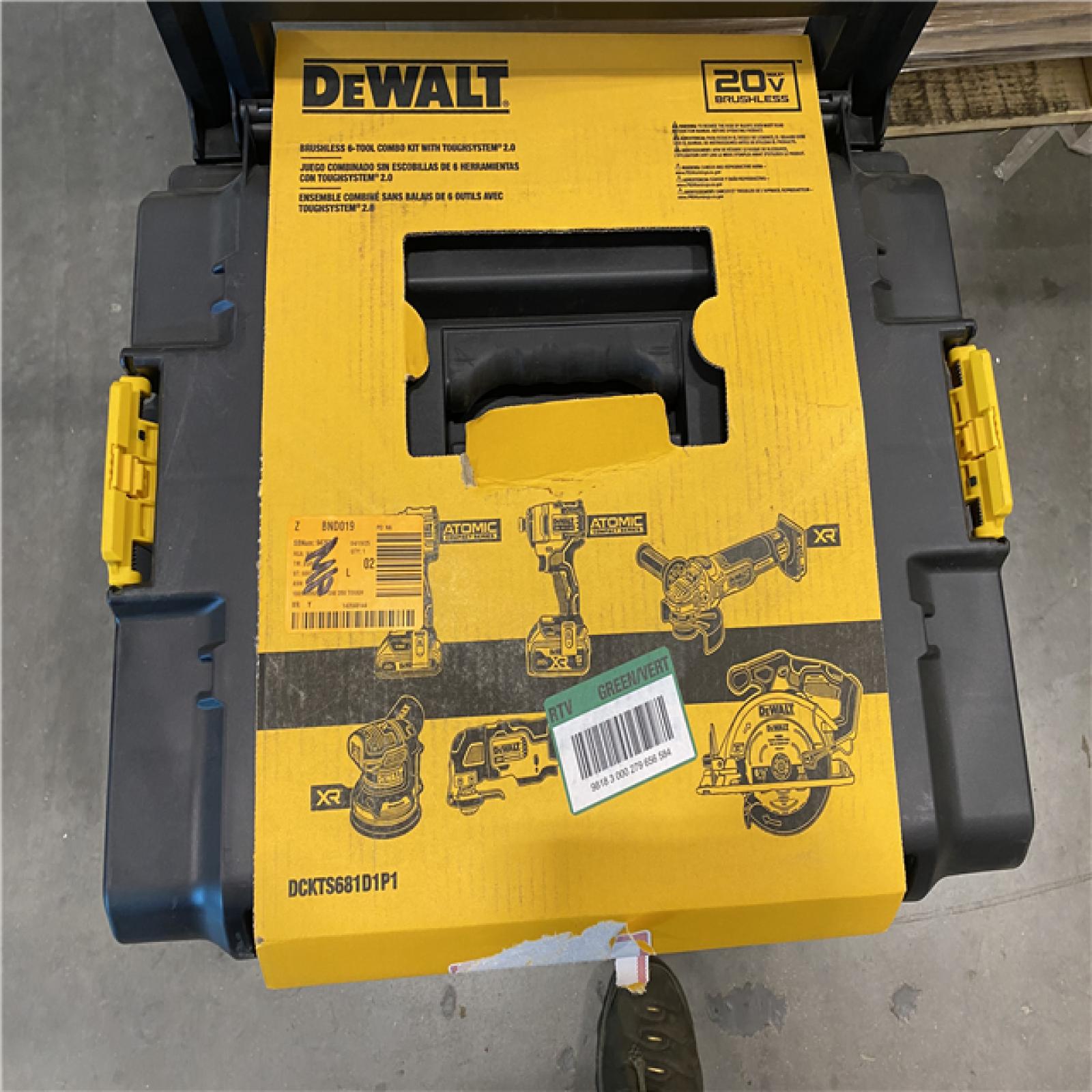 AS-IS Dewalt 20-Volt MAX ToughSystem Lithium-Ion 6-Tool Cordless Combo Kit